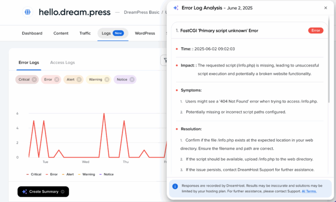 Now Live: Error & Access Logs in Your Panel